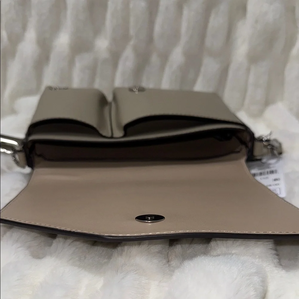 PRICE IS FIRM - DKNY Tan Crossbody Bag with Adjustable Strap - Picture 6 of 7